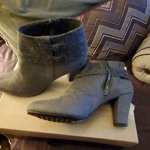 grey 3 inch booties